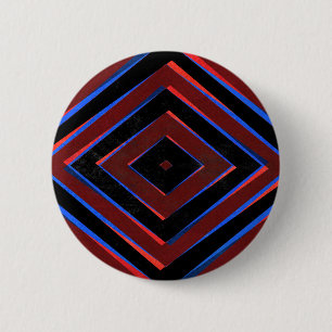 Retro-Diamantformen-Muster Button