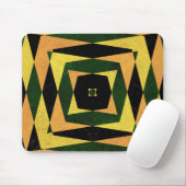 Retro-Diamantformen-Muster Mousepad (Mit Mouse)