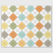 Retro-Diamantmuster-Geschenkverpackung Geschenkpapier (Flach)