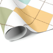 Retro-Diamantmuster-Geschenkverpackung Geschenkpapier (Rolleneckpunkt)