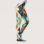 Retro Diamond Ikat Muster Leggings (Rechts)