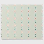 Retro Diamond Muster blaues Geschenk vorhanden Geschenkpapier (Flach)