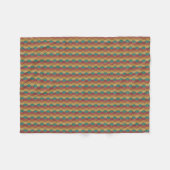 Retro Diamond Pattern Blanket - Modernes Mittelalt Fleecedecke (Vorderseite (Horizontal))