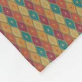 Retro Diamond Pattern Blanket - Modernes Mittelalt Fleecedecke (Ecke)