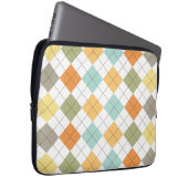 Retro Diamond Pattern Laptop Sleeve (Vorne Rechts)