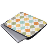 Retro Diamond Pattern Laptop Sleeve (Vorne Knopf)
