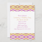 Retro Diamond Print Party Einladung (Vorderseite)
