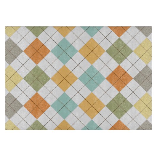 Retro Diamond Schnittplatine Schneidebrett (Vorderseite)