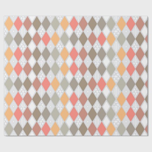 Retro Diamond Shape Muster Geschenkpapier (Flach)