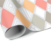 Retro Diamond Shape Muster Geschenkpapier (Rolleneckpunkt)