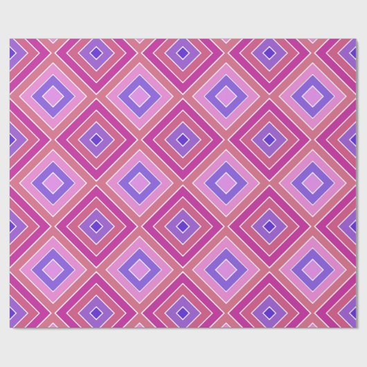 Retro Diamonds Geschenkpapier (Flach)