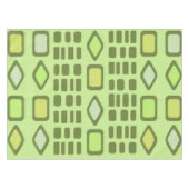 Retro Diamonds Rechtecke Chartreuse Tischdecke (Vorderseite (Horizontal))