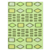Retro Diamonds Rechtecke Chartreuse Tischdecke (Vorderseite)