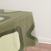 Retro Diamonds Rechtecke Olive Green Tischdecke (Beispiel)