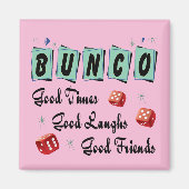 Retro Dice Bunco Magnet (Vorne)