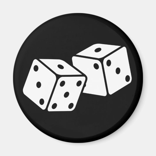 Retro Dice Magnet (Vorne)