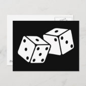 Retro Dice Postkarte (Vorne/Hinten)