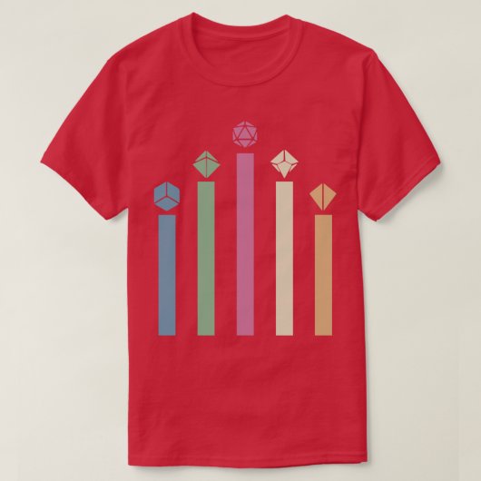 Retro Dice Rocket T-Shirt (Design vorne)