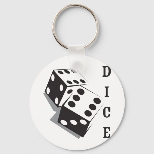 Retro Dice Schlüsselanhänger (Vorderseite)