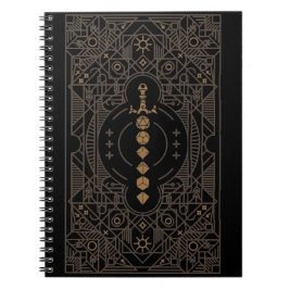 Retro Dice Schwert Minimalistisches Tablett RPG Notizblock