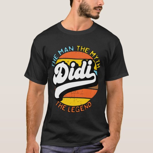 Retro Didi der Mann der Mythos der legendäre Vater T-Shirt (Vorderseite)
