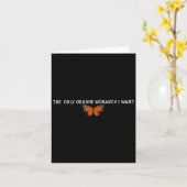 Retro Die einzige orangefarbene Monarchen, die ich Karte (Gelbe Blume)