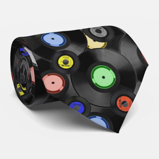 Retro die Plattenen-Krawatte der Männer Krawatte (Gerollt)