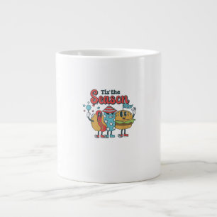 Retro dies ist das Party der Jahreszeit in den USA Jumbo-Tasse