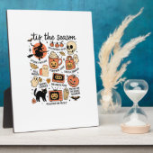 Retro Dies ist die Jahreszeit Halloween-Saison Her Fotoplatte (Seite)