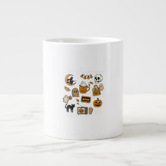 Retro Dies ist die Jahreszeit lustige Halloween Ja Jumbo-Tasse