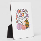 Retro Dies ist die Jahreszeit Pumpkin Halloween Sk Fotoplatte (Seite)