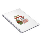 Retro Dies ist die Jahreszeit Weihnachts-Baumkrone Notizblock (Rechte Seite)