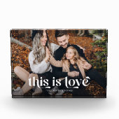 Retro Dies ist eine horizontale Liebe Fotoblock (Vorderseite)