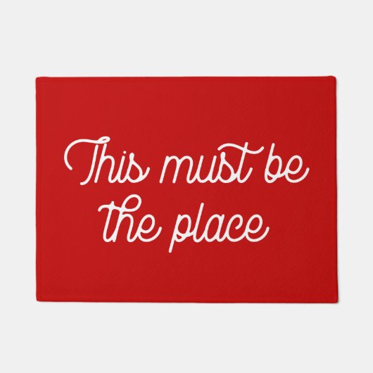 Retro Dies muss der Ort sein Fußmatte (Vorderseite)