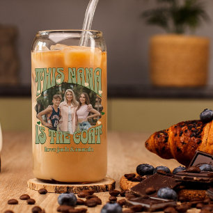 Retro Diese Nana ist die Ziege Foto-Tasse Glas
