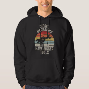 Retro Diesel Mechaniken haben größere Werkzeuge Di Hoodie