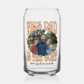 Retro Dieser Vater ist das ZiegenFoto Dosenglas (Vorderseite)