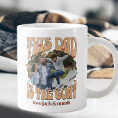 Retro Dieser Vater ist die Tasse des Fotos der Zie