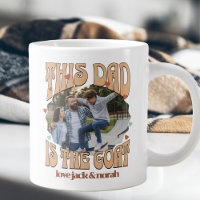 Retro Dieser Vater ist die Tasse des Fotos der Zie
