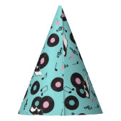 Retro Diner Birthday Party Hat - Sock Hop Ro Partyhütchen (Rückseite)