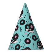 Retro Diner Birthday Party Hat - Sock Hop Ro Partyhütchen (Rechts)