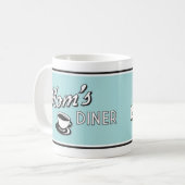 Retro Diner Coffee Tasse - Retro Design Trinkbehäl (Vorderseite Links)