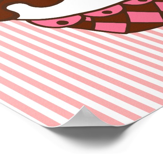 Retro Diner Cupcake Poster (Ecke)