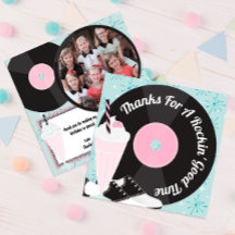 Retro Diner Geburtstag Dankeschön Karte - Sock H