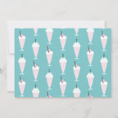 Retro Diner Geburtstagsparty - Sock Einladung (Rückseite)