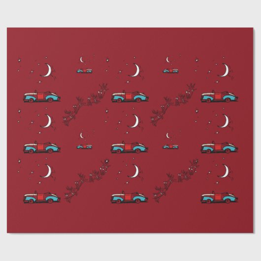 Retro - Diner Geschenkpapier (Flach)