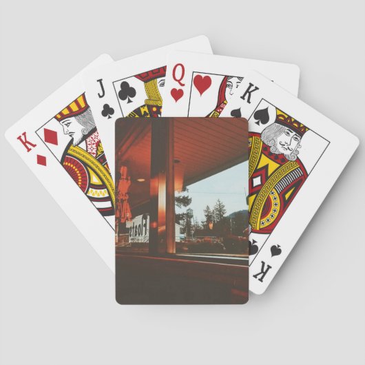 Retro Diner im Nordwestpazifik Spielkarten (Rückseite)