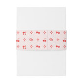 Retro Diner Inspired Wedding Invitation Belly Band (Rückseitenbeispiel)