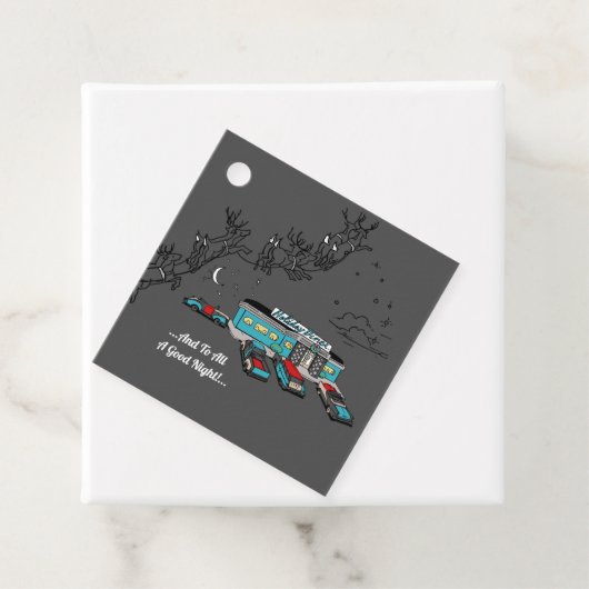 Retro Diner Paper Teller Geschenkanhänger (Beispiel)