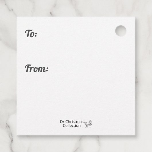 Retro Diner Paper Teller Geschenkanhänger (Rückseite)